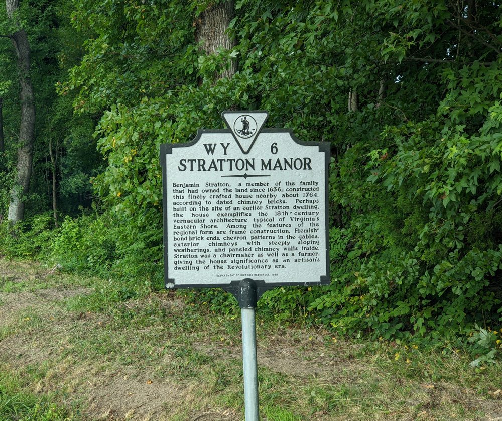 STRATTON MANOR HISTORICAL MARKER Updated October 2024 Charles M