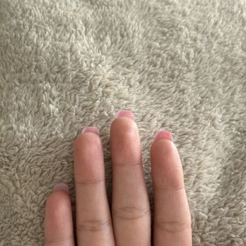 Lux Nail Spa - You can see they're crooked, especially the middle nail. - Nail Salons Near Me - San Clemente, California