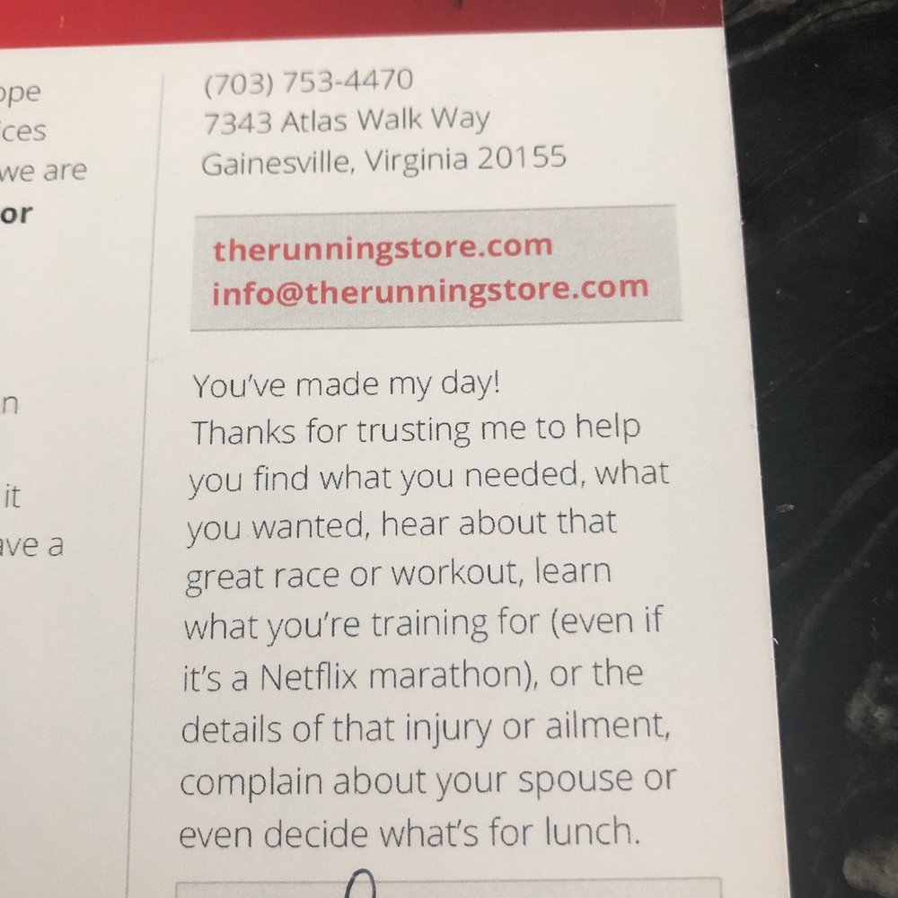 The Running Store - Fantastic customer service!!! - Sports Wear Near Me - Gainesville, Virginia The Running Store - Fantastic customer service!!! - Sports Wear Near Me - Gainesville, Virginia