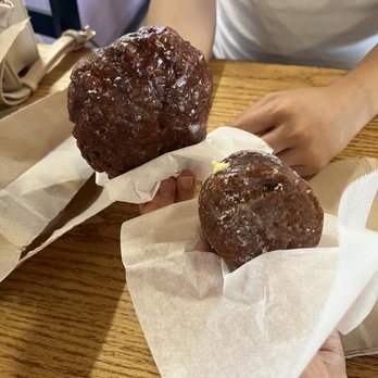 The Original Donut Shop - Apple fritter (Small) and Boston Cream Donut - Donuts Near Me - San Antonio, Texas The Original Donut Shop - Apple fritter (Small) and Boston Cream Donut - Donuts Near Me - San Antonio, Texas