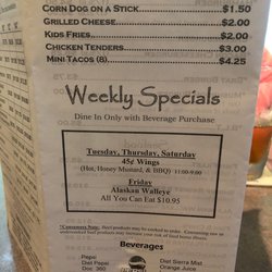 Augie's Bar & Grill - Kids menu & specials