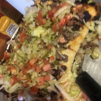 Cheap Charlie's - Hamburger pizza (supposed to be like Big Mac) - Steakhouses Near Me - Fort Gratiot, Michigan
