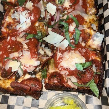 Thicc Pizza Co. - Combination pizza  The Thicc Supreme Pizza - Pizza Near Me - Albuquerque, New Mexico