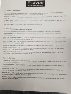 Menu photo 7 Flavor Restaurant and Bar Lancaster, NY Menu photo 7 Flavor Restaurant and Bar Lancaster, NY
