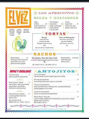 Menu photo 2 El Vez New York, NY