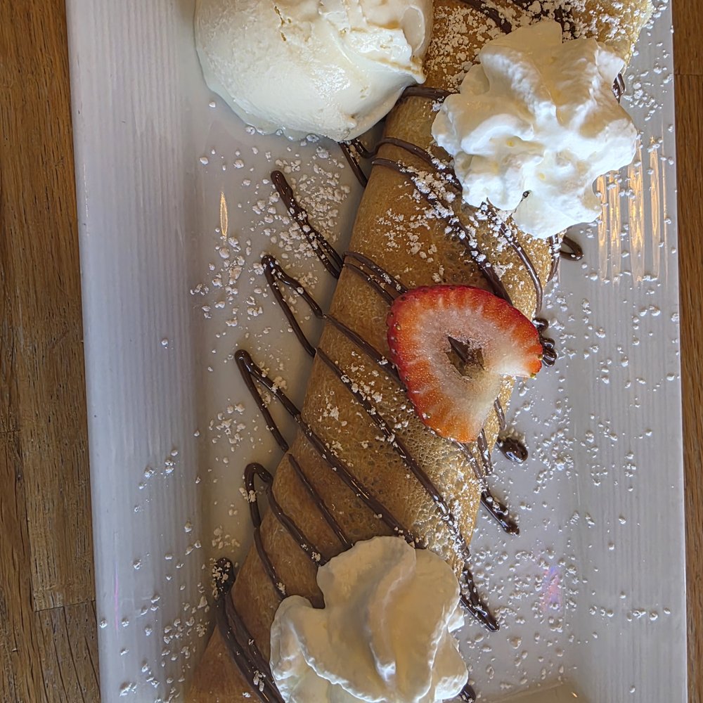 The Real Crepe - Custom crepe: Strawberries, Nutella, Ice Cream (Vanilla), and whipped cream. - Pop-Up Restaurants Near Me - Las Vegas, Nevada The Real Crepe - Custom crepe: Strawberries, Nutella, Ice Cream (Vanilla), and whipped cream. - Pop-Up Restaurants Near Me - Las Vegas, Nevada