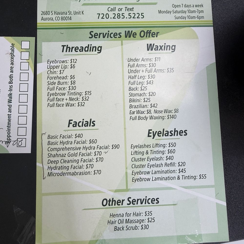 iThread Eyebrow Threading and Salon - Eyebrow Services Near Me - Aurora, Colorado