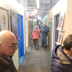 Western Avenue - Studios & Lofts - Hallways filled with art.