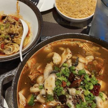 Chili Bistro - spicy boiled fish, egg fried rice, Spicy Chili Oil Dumplings (10 Pieces) / 红油抄手 - Chinese Near Me - Washington, DC, District of Columbia