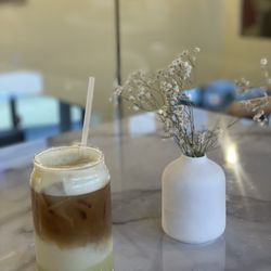 Pistachio latte