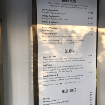 Cafe De Casa - Lunch menu and fresh juices - Brazilian Near Me - South San Francisco, California