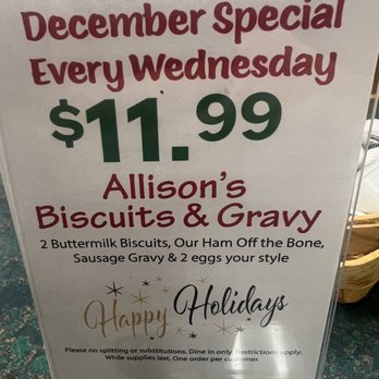 Mr Allison's - 12/2022 - Breakfast & Brunch Near Me - Arlington Heights, Illinois