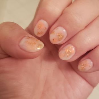 Yolo beauty zone - Beautiful feminine abstract gel manicure with rose gold foil - Nail Salons Near Me - McLean, Virginia Yolo beauty zone - Beautiful feminine abstract gel manicure with rose gold foil - Nail Salons Near Me - McLean, Virginia