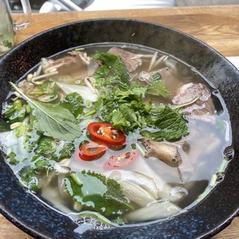 Chao Viet Kitchen - Pho bo! Beef was surprisingly tender. Nice flavored broth. - Vietnamese Near Me - Copenhagen, 84 Chao Viet Kitchen - Pho bo! Beef was surprisingly tender. Nice flavored broth. - Vietnamese Near Me - Copenhagen, 84
