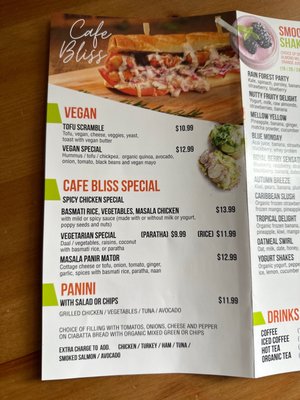 Cafe bliss and organic juice bar by null