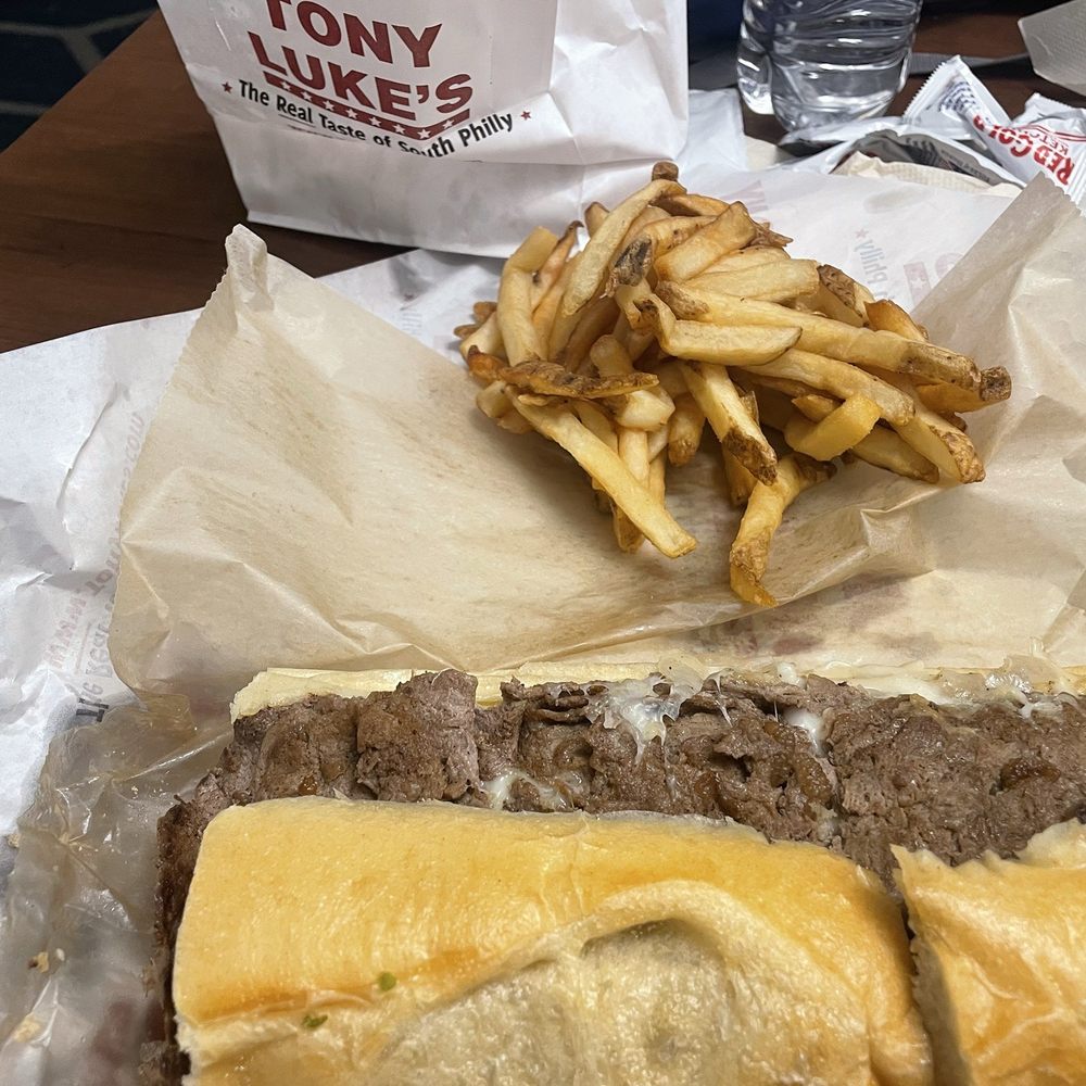 Tony Luke's - Cheesesteak with fries - Italian Near Me - Atlantic City, New Jersey Tony Luke's - Cheesesteak with fries - Italian Near Me - Atlantic City, New Jersey