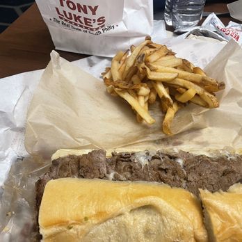Tony Luke's - Cheesesteak with fries - Italian Near Me - Atlantic City, New Jersey Tony Luke's - Cheesesteak with fries - Italian Near Me - Atlantic City, New Jersey