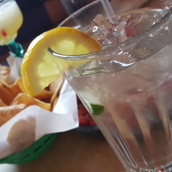 Mari Chuy's - Cucumber water with lemon - nice touch (was not requested) - Mexican Near Me - Reno, Nevada