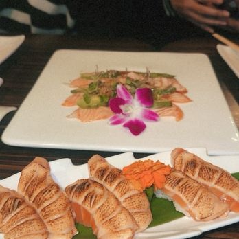 No 1 Kazoku - Salmon seared & salmon carpaccio - Japanese Near Me - San Gabriel, California No 1 Kazoku - Salmon seared & salmon carpaccio - Japanese Near Me - San Gabriel, California