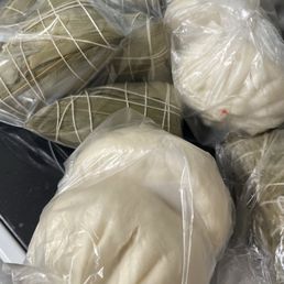 11. Chinese Tamale with Green Bean and Pork with Egg  2. Steamed Big BBQ Pork Bun 3. Taishan big bun with chicken pork egg