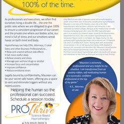 Pro-Thrive Science Based Hypnotherapy - You'd like to give your 100% but your personal life keeps interrupting, right?  I can help...