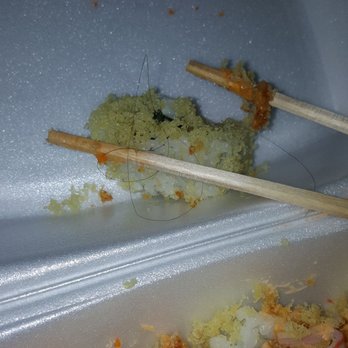 Shogun - A hair that was in the roll - Sushi Bars Near Me - Stockton, California