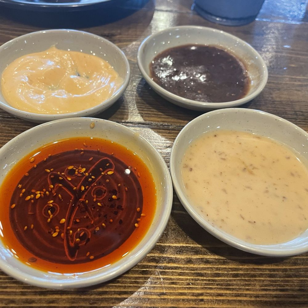 Fat Ni BBQ - Sauces from sauce bar - Chinese Near Me - Carrollton, Texas Fat Ni BBQ - Sauces from sauce bar - Chinese Near Me - Carrollton, Texas