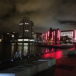 Grand Canal Dock - Grand canal dock at night