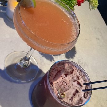 Meesha - Anar shikanji (had pomegranate) Peru Daiquiri (had pink guava) - Indian Near Me - Seattle, Washington Meesha - Anar shikanji (had pomegranate) Peru Daiquiri (had pink guava) - Indian Near Me - Seattle, Washington
