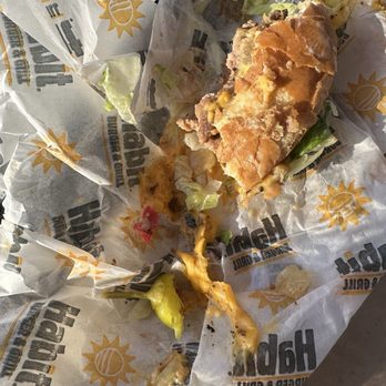 Habit Burger & Grill - Red plastic found in double charburger. - Burgers Near Me - Ventura, California Habit Burger & Grill - Red plastic found in double charburger. - Burgers Near Me - Ventura, California