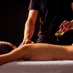 Big Easy Health Spa - Melted coconut/avocado massage butter leaving the skin soft and smooth