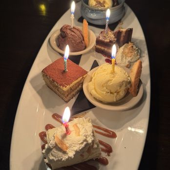 Vespaio Ristorante - Birthday Dessert Platter - Italian Near Me - Austin, Texas Vespaio Ristorante - Birthday Dessert Platter - Italian Near Me - Austin, Texas