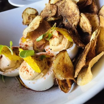 Grove - Deviled eggs - didn't need the chips - New American Near Me - Grand Rapids, Michigan Grove - Deviled eggs - didn't need the chips - New American Near Me - Grand Rapids, Michigan