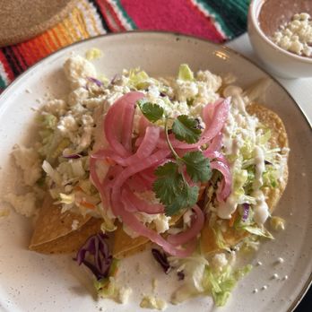 Buendia Breakfast & Lunch Cafe - Tacos Dorados with all toppings & side of beans! - Breakfast & Brunch Near Me - Tucson, Arizona Buendia Breakfast & Lunch Cafe - Tacos Dorados with all toppings & side of beans! - Breakfast & Brunch Near Me - Tucson, Arizona