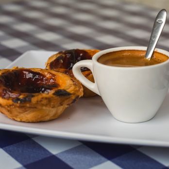 Euro Cafe - Pastel de Natas & espresso; a delectable pairing - Portuguese Near Me - Claremont, California Euro Cafe - Pastel de Natas & espresso; a delectable pairing - Portuguese Near Me - Claremont, California