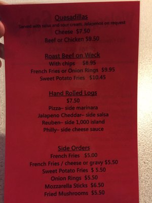 Menu photo 4 Sal's Lounge Depew, NY