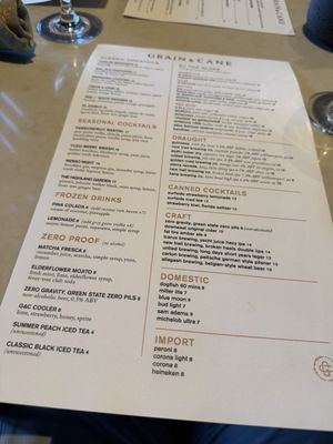 Menu photo 2 Grain and Cane Berkely Heights, NJ Menu photo 2 Grain and Cane Berkely Heights, NJ