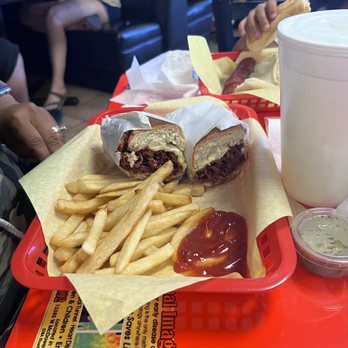 Sammy's Burger - Pastrami sandwich and fries. - Burgers Near Me - Goodyear, Arizona Sammy's Burger - Pastrami sandwich and fries. - Burgers Near Me - Goodyear, Arizona