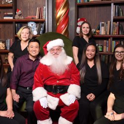 Preston Creek Oral Maxillofacial Surgery Dental Implants - Couldn't miss a photo op with Santa!