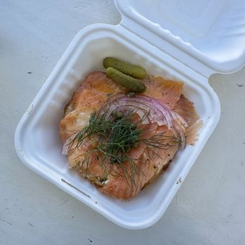 Courage Bagels - hand sliced smoked salmon - Bagels Near Me - Los Angeles, California Courage Bagels - hand sliced smoked salmon - Bagels Near Me - Los Angeles, California