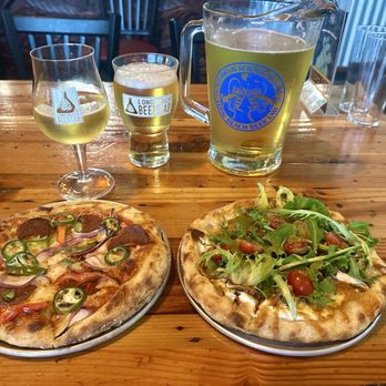 Long Beach Beer Lab - Personal Spicy Summer, Personal Mushrooms Wild, Chardonnay and a pitcher of Sublime - Breweries Near Me - Long Beach, California
