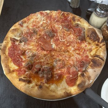 Santarpio's Pizza - Meat lovers - Pizza Near Me - Boston, Massachusetts Santarpio's Pizza - Meat lovers - Pizza Near Me - Boston, Massachusetts
