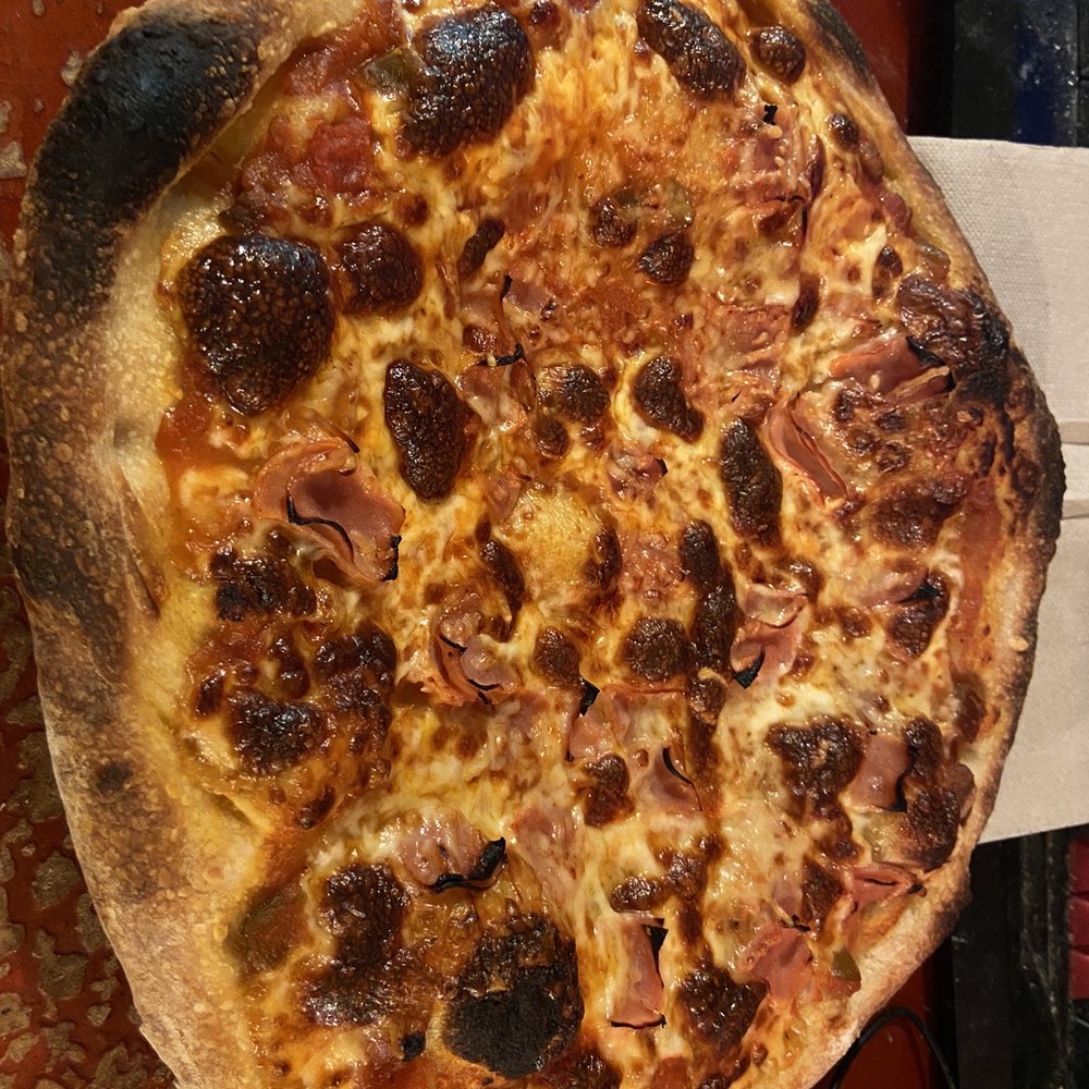 PizzaHacker - Thank you for the dough base, crafted at home. ToGoodToGo. Parmesan, Mozzarella, Marinara, Ham. - Pizza Near Me - San Francisco, California