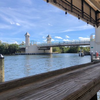 Two Georges Waterfront Grille - View from the outside dining area - Seafood Near Me - Boynton Beach, Florida