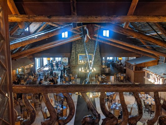 Old Faithful Inn Dining Room by null