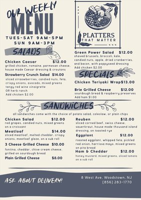 Menu photo 1 Platters That Matter Woodstown, NJ Menu photo 1 Platters That Matter Woodstown, NJ