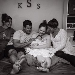 Birth With Hope Midwifery - Snuggling after baby :)