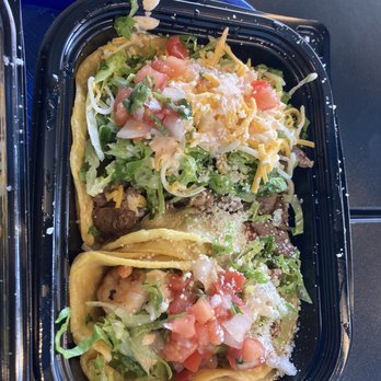 Blue Burro - We order the surf and turf tacos and they were delicious - Salad Near Me - Long Beach, California