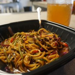 Farm Fresh Fast - Such a great little spot for healthy food in Greenville! Farm fusion lomein and a homemade tea makes for a great lunch!
