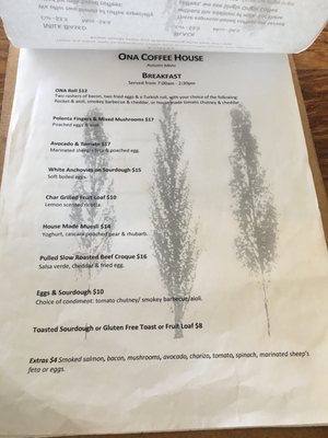 Menu photo 3 Ona Coffee Fyshwick, ACT